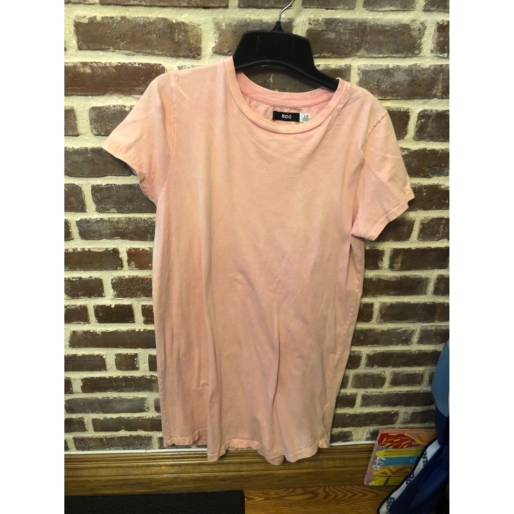 Salmon colored t-shirt dress